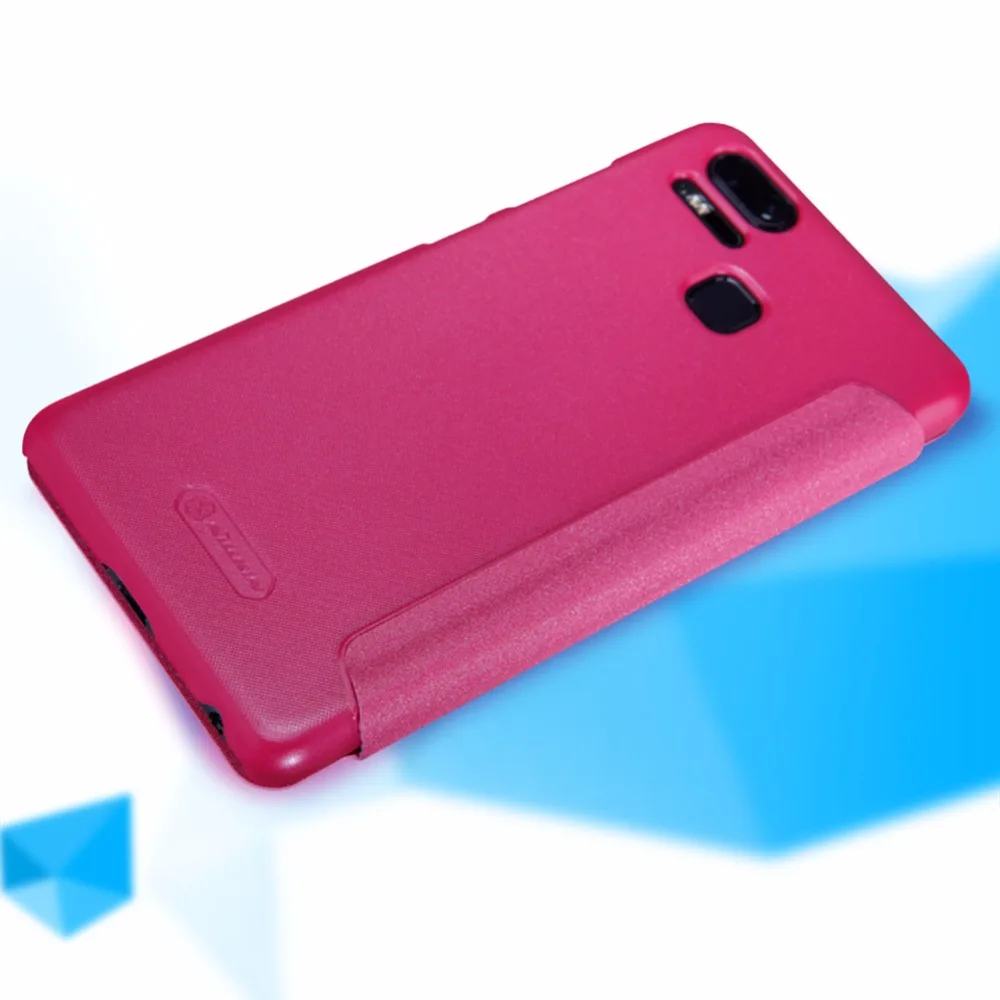 Кожаный Чехол Для Zenfone 3 Zoom, Блестящий Матовый флип-чехол Nillkin для Asus Zenfone 3 Zoom ZE553KL, чехол для телефона s