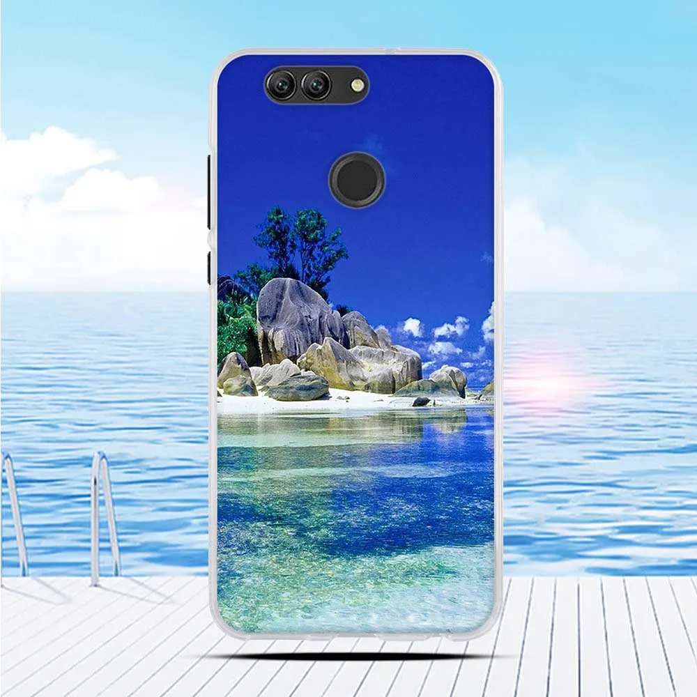 for Huawei Nova 2 Plus Cover BAC-L23 Case 3D Relief Printing Flower Back TPU Soft Silicone Phone Cases Coque Capa Funda | Мобильные