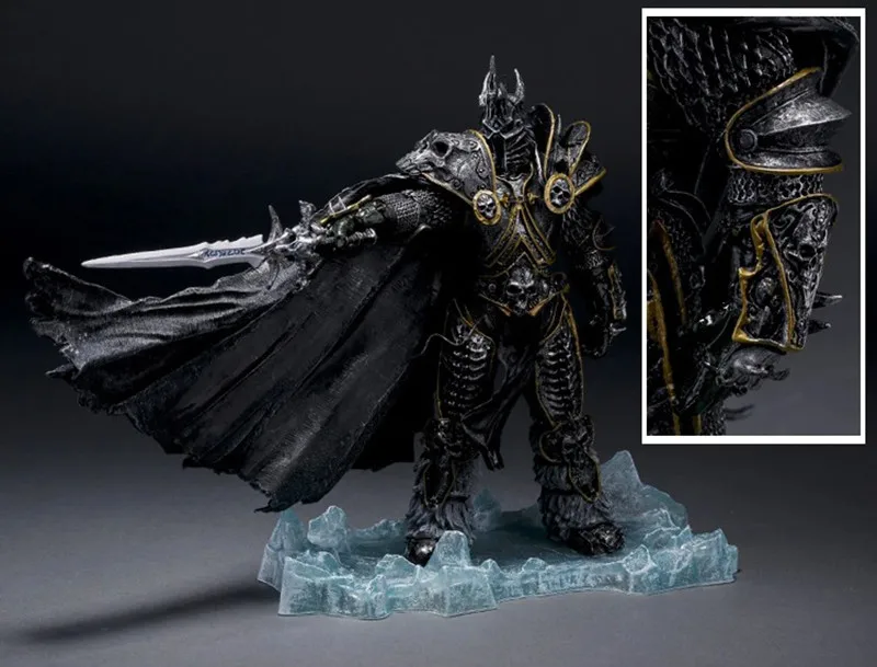 WOW RPG игра персонаж Артас менэтил король-лича фигурка могучий босс детская игрушка Коллекция 21 см высота