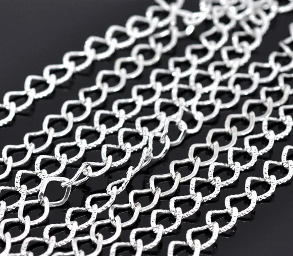 Посеребренный сплав 9 мм x 7 (3/8 &quotx 2/8&quot) 1 м Новый|Ювелирная фурнитура и компоненты|