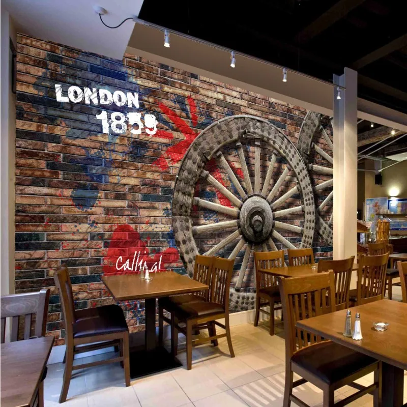 

Photo wallpaper Ancient Retro Restaurant Background Painting living room lobby mural high quality bathroom restaurant wallpaper