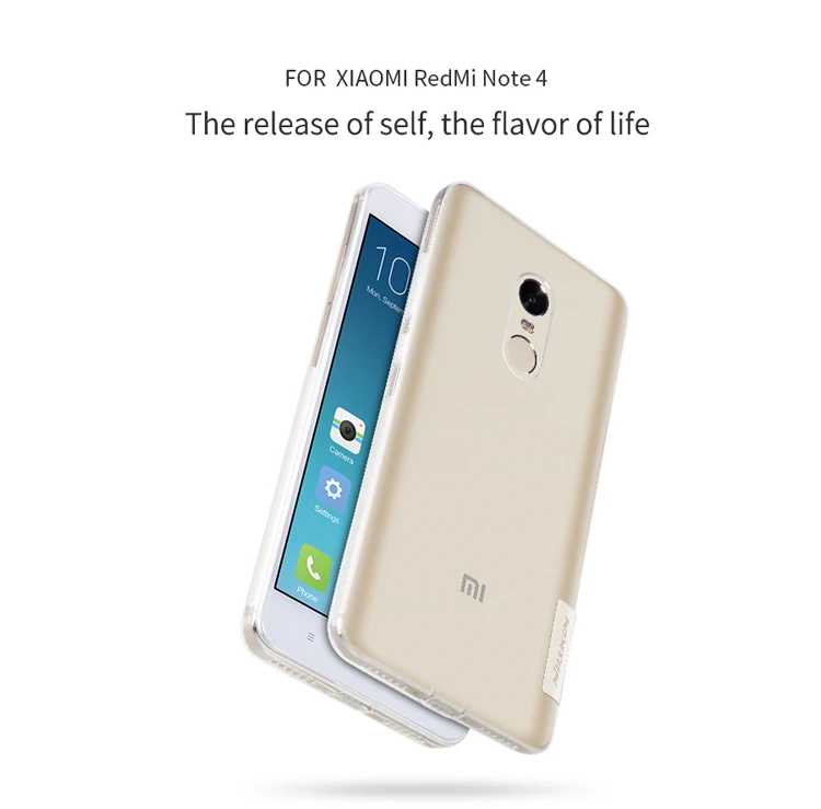 Nillkin TPU 0,6 мм ультра тонкий чехол для телефона s Capa для Xiaomi Redmi Note 4 силиконовый чехол с розничной посылка