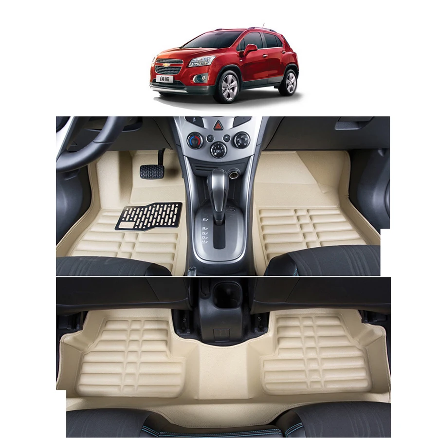 Lsrtw2017 кожаные автомобильные коврики для chevrolet trax chevrolet трекер 2013 opel mokka
