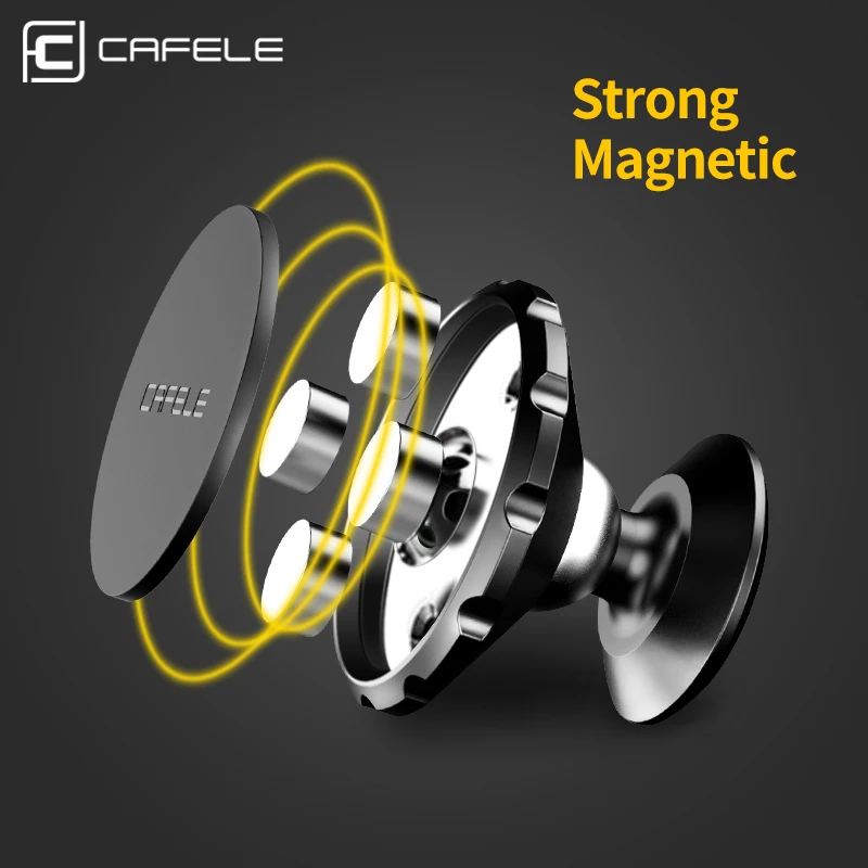 cafele universal magnetic car phone holder 360 rotation air vent mount phone stand for iphone x samsung s10 car gps phone holder free global shipping