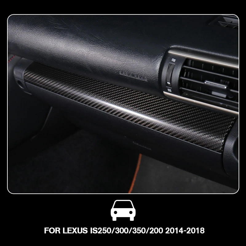 Углеродное волокно Стиль пилота крышка Панель Накладка для LEXUS IS250/300/350/200- интерьер Молдинги аксессуары
