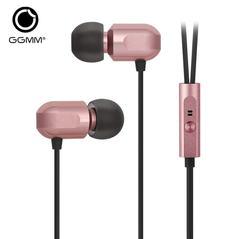 GGMM C700 наушники-вкладыши Наушники с микрофоном 3,5 мм 100% металлическая гарнитура проводные наушники для iPhone X XS Max Xiomi MP3 плеер