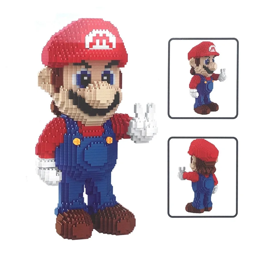 Balody мини блоки Bowser мультфильм строительные игрушки Марио данные аукциона Yoshi