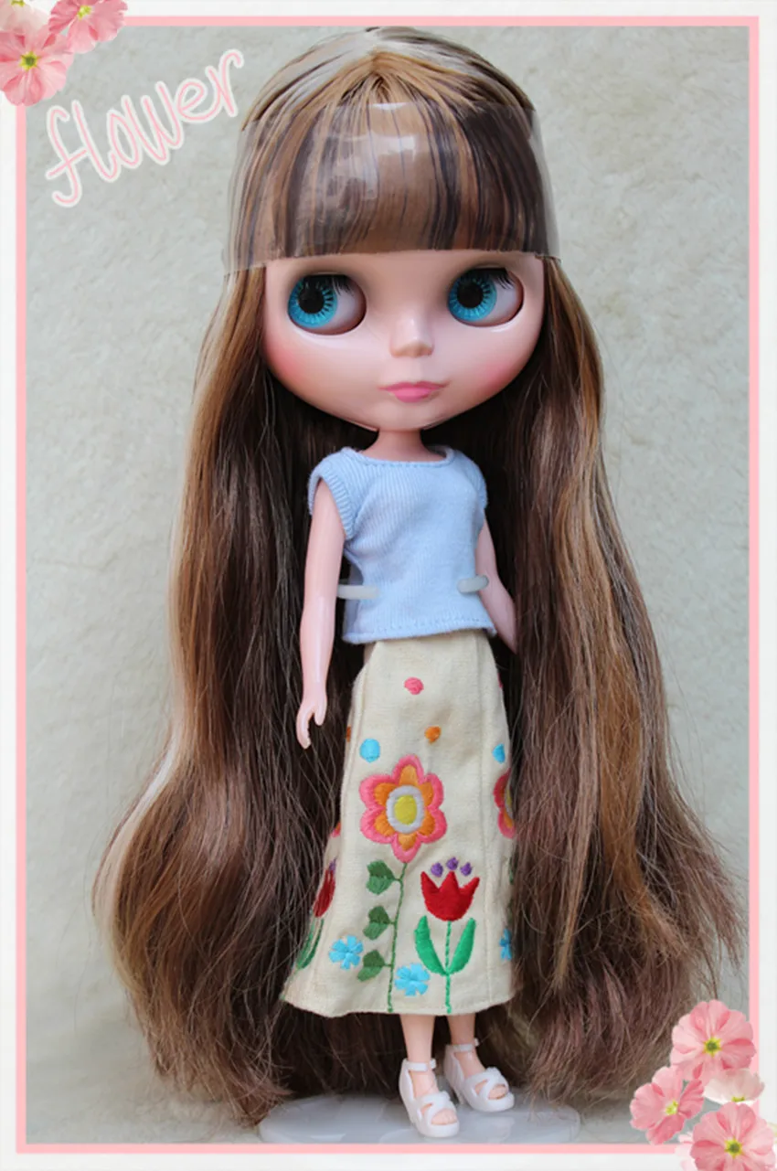 Кукла Blyth коричневый светильник смешанные волосы 30 см обычная телесная кукла