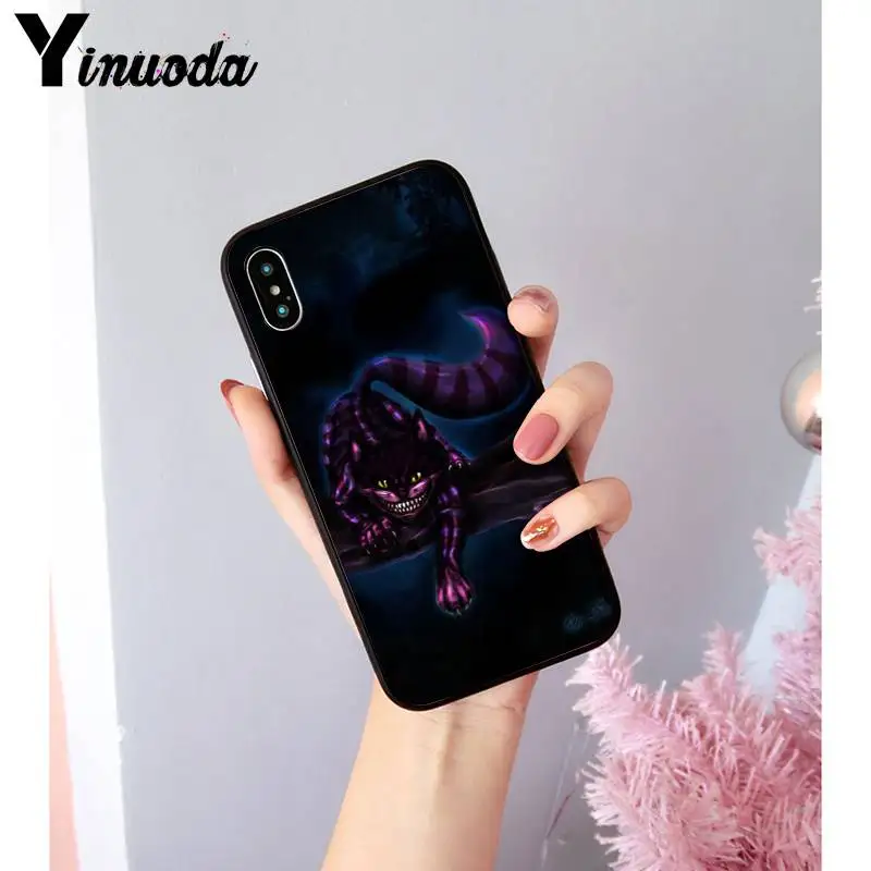 A12 Yinuoda Алиса в стране чудес Чеширский кот чехол для телефона чехол для iPhone 8 7 6 6S Plus X XS MAX 5 5S SE XR Coque 11 11pro 11promax - Цвет: A12