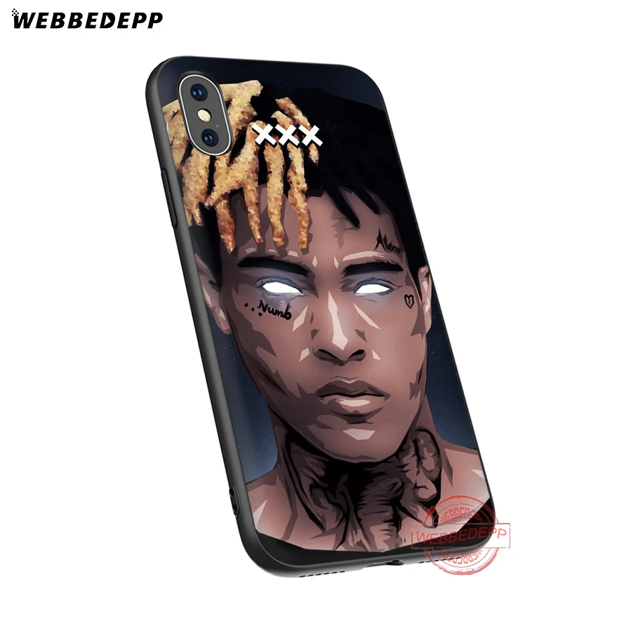 WEBBEDEPP Xxxtentacion модный мягкий силиконовый чехол для iPhone 8 7 6S 6 Plus 11 Pro XS Max XR X 5 |