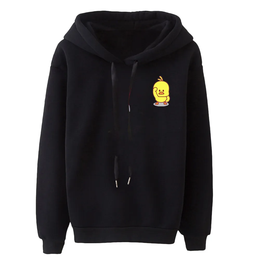 LUZUZI/женская модная Толстовка с принтом сохраняющая тепло универсальные длинными