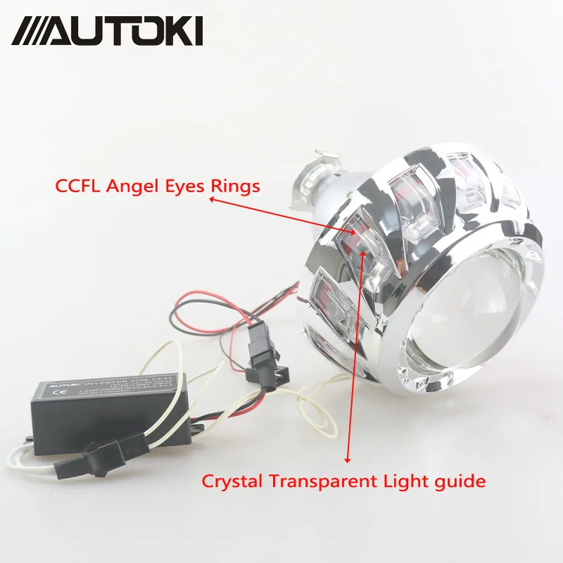 AUTOKI 2018 новая турбина 3 0 дюйма супер Металл H1 с CCFL глаза ангела Биксеноновые