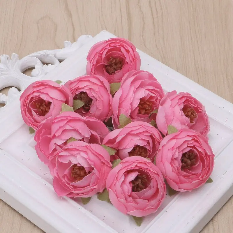 Искусственный цветок камелии 10 шт. украшения для рукоделия свадебные