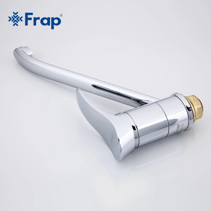 Хромированный кухонный смеситель Frap F4901 для раковины кран холодной и горячей