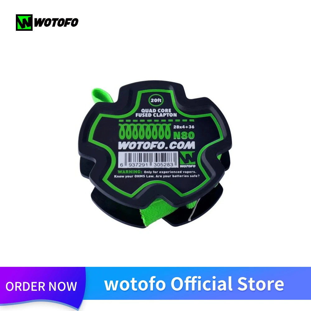 wotofo N80 катушки плавленый Clapton двойной/четырехъядерный Juggernaut Обрамленный штапель Clapton Juggernaut катушка провода Vape аксессуары