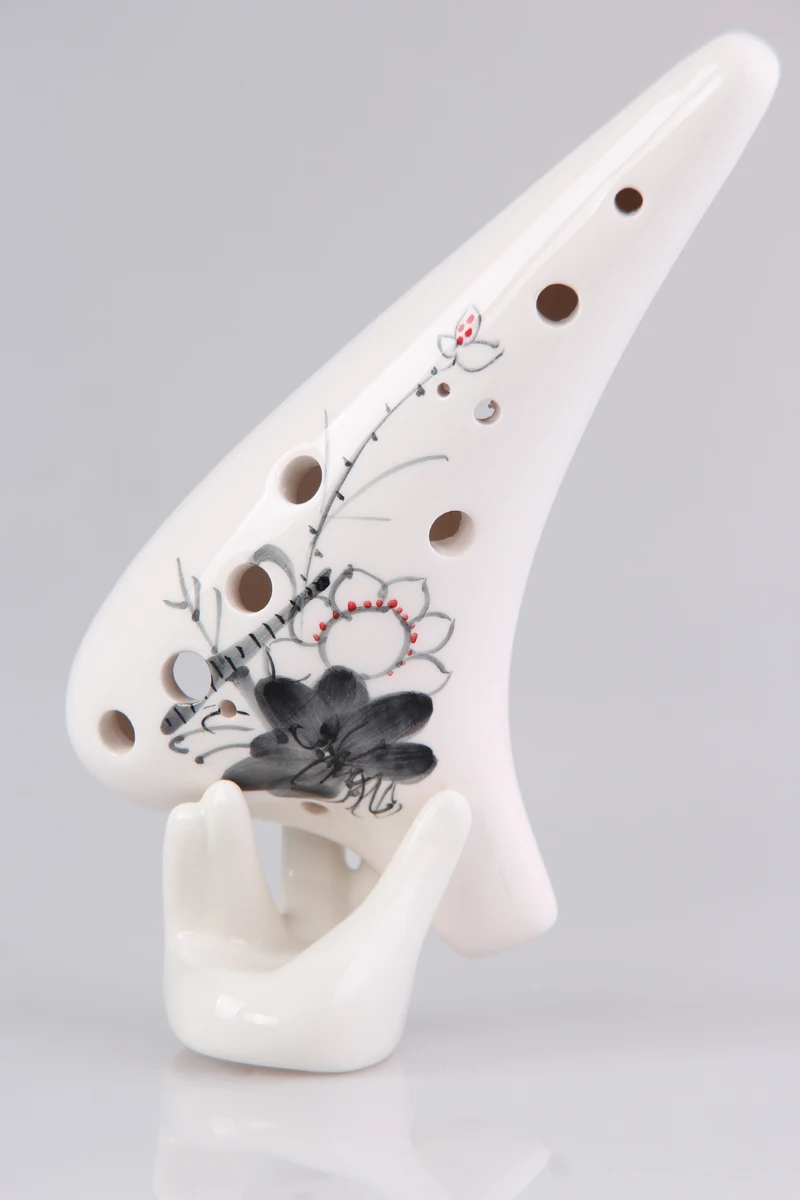 RL top quality new design professional 12 Hole Ocarina Instrument Ceramic Alto C Flute |