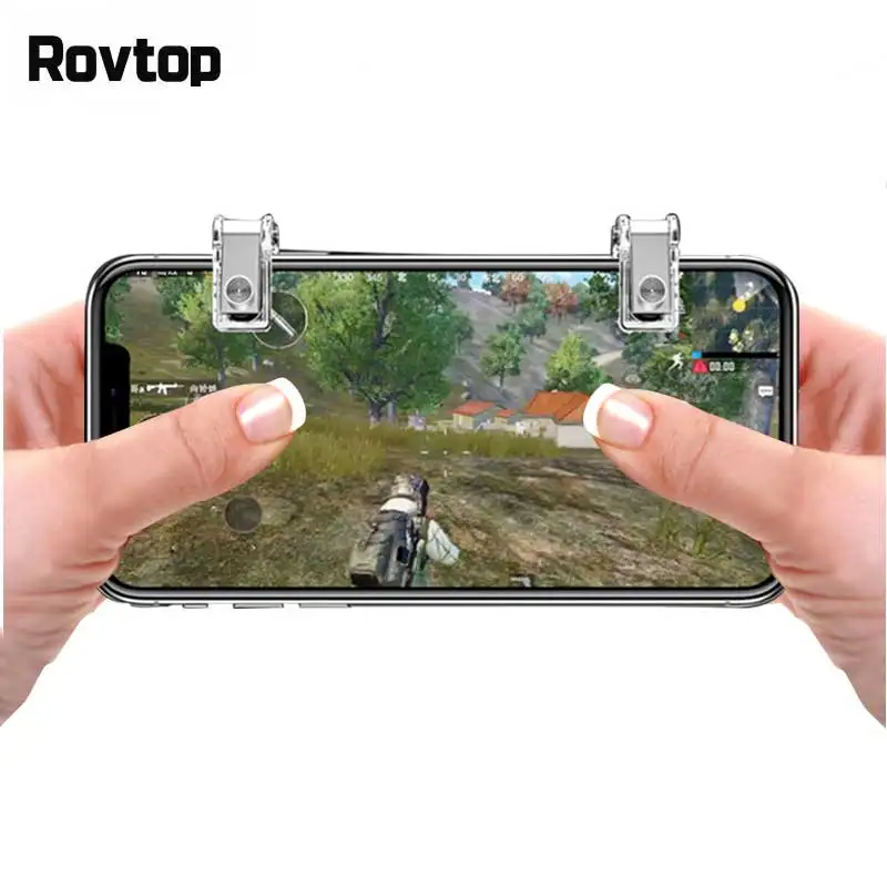 Металлический геймпад Rovtop триггер для смартфона PUBG мобильная игровая Кнопка