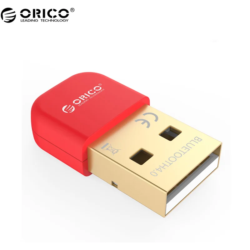 ORICO BTA беспроводной usb-адаптер Bluetooth 4,0 Bluetooth ключ Музыкальный звуковой приемник адаптер Bluetooth передатчик для компьютера - Цвет: Красный