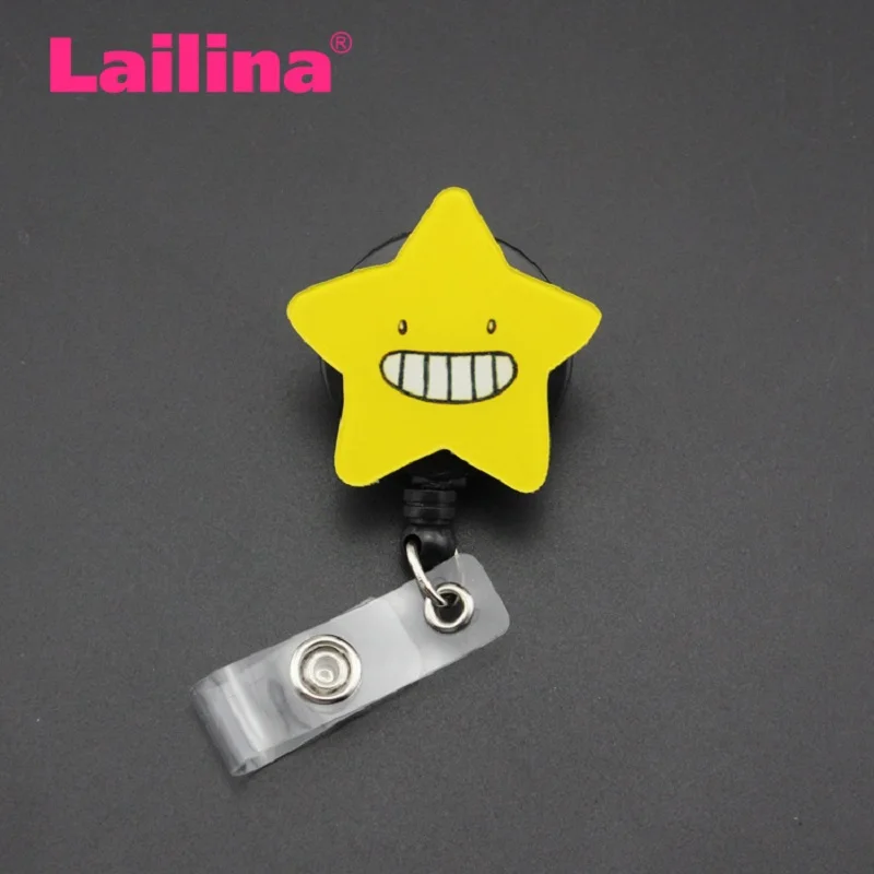

High Quality Five-Pointed Star Smiley Face Badge Holder