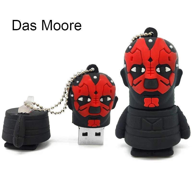 Флеш-накопитель USB 64G Star Wars, флеш-накопитель 32 GB, флешка 16GB R2D2 Darth Vinda 8GB 4GB Maul Bounty Hunter, USB2.0 карта памяти, носитель