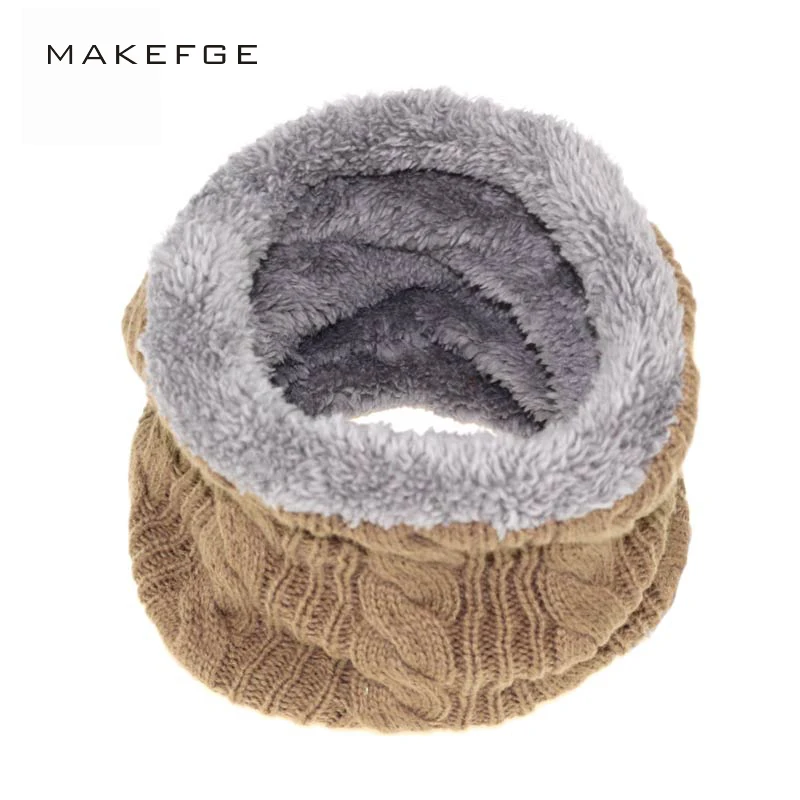 Шарф женский зимний вязаный из хлопка и шерсти | Аксессуары для одежды