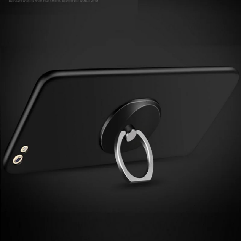 Держатель подставка для смартфона овальное кольцо на палец 360