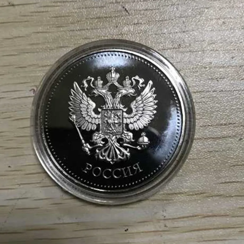2 шт Cahkt Юлий Цезарь Россия герой русский император посеребренный 40x3 мм сувенир украшение монета