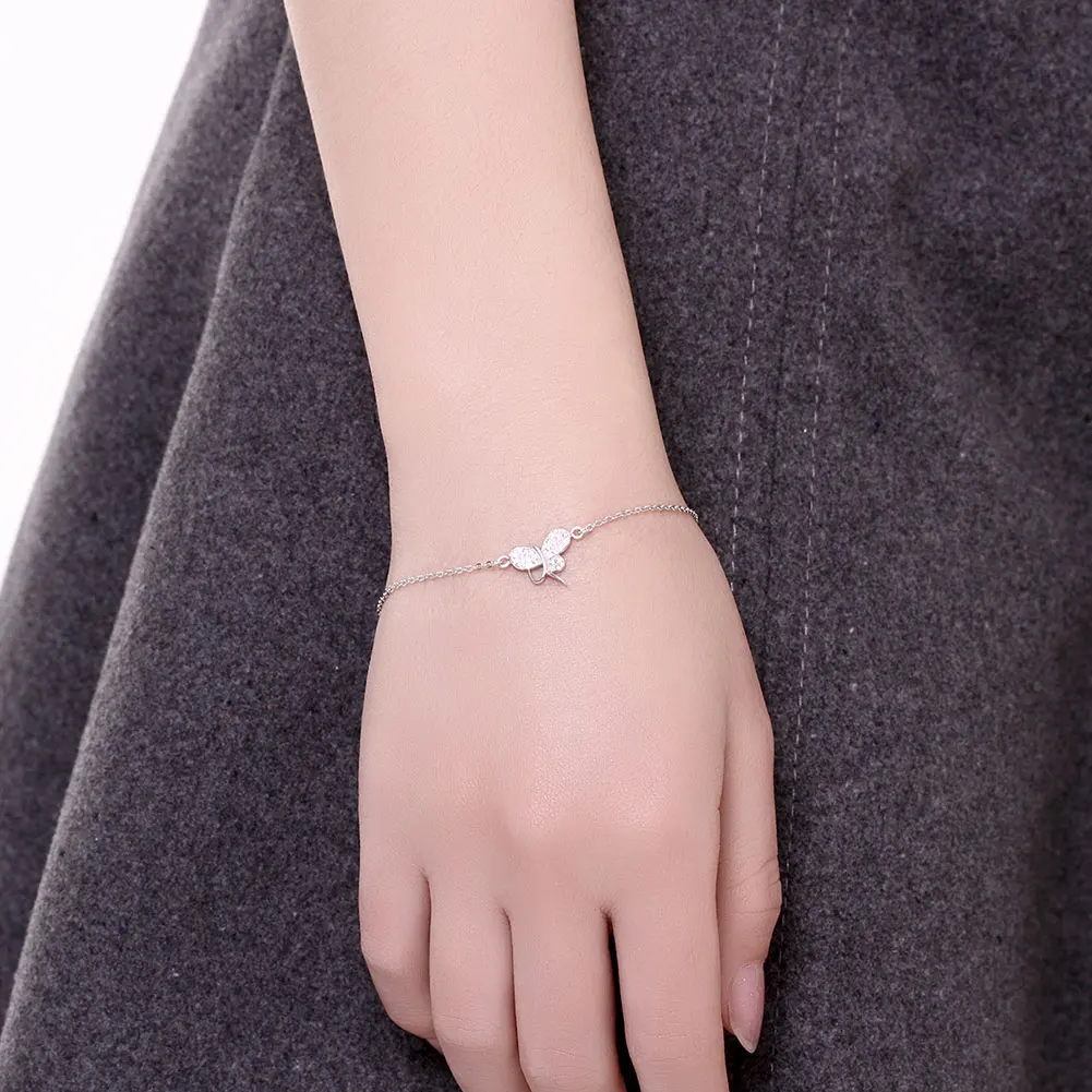 Модный браслет из стерлингового серебра 925 пробы браслеты для женщин милые