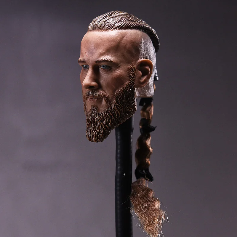 1/6 весы Мужская сильный мальчик голова лепить Viking Трэвис финмел с тесьмой для 12