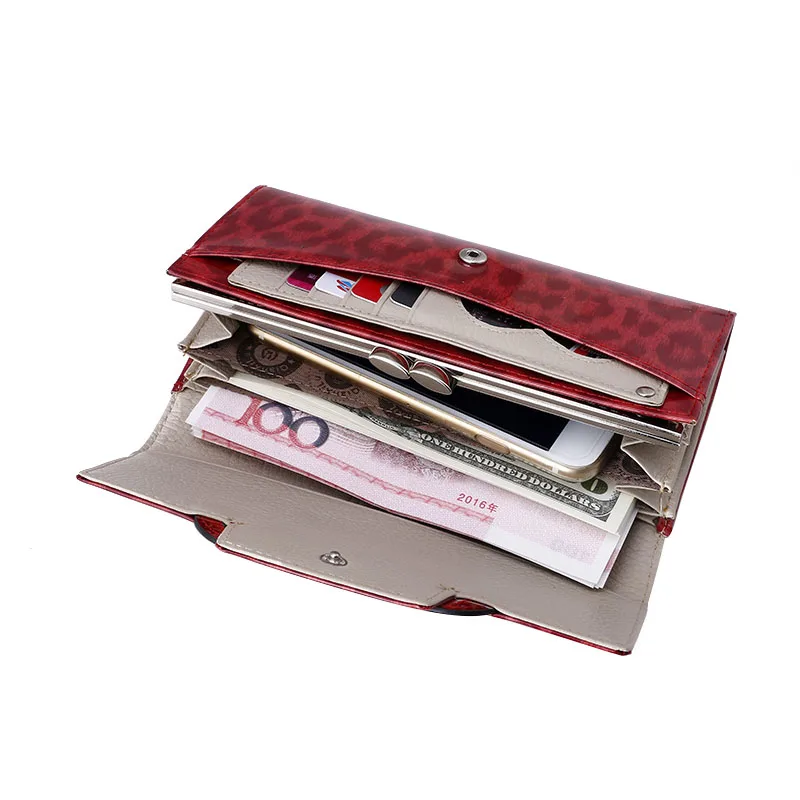 Женские бумажники из лакированной кожи высококачественный дизайнерский