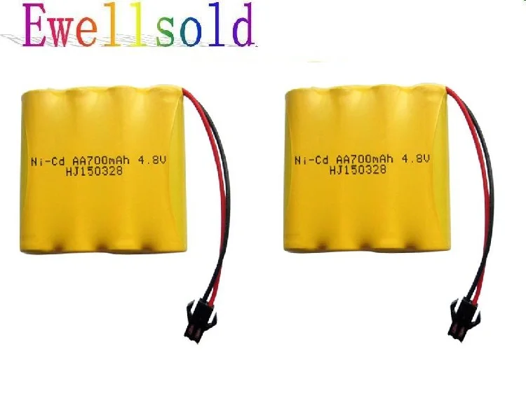 Ewellselling 4 8 v 700mAh Ni CD аккумулятор для радиоуправляемого автомобиля RC лодки rc