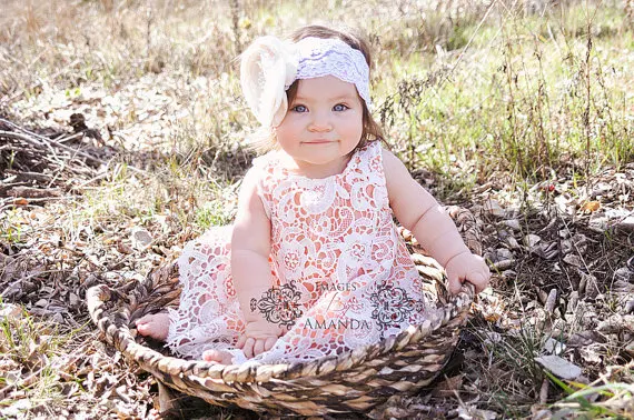 Детская кружевная одежда персикового цвета кружевной топ-качалка эксклюзивный