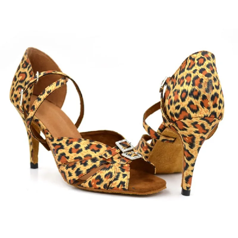 2017 Женская обувь для латинских танцев из сатина цвет коричневый черный женская