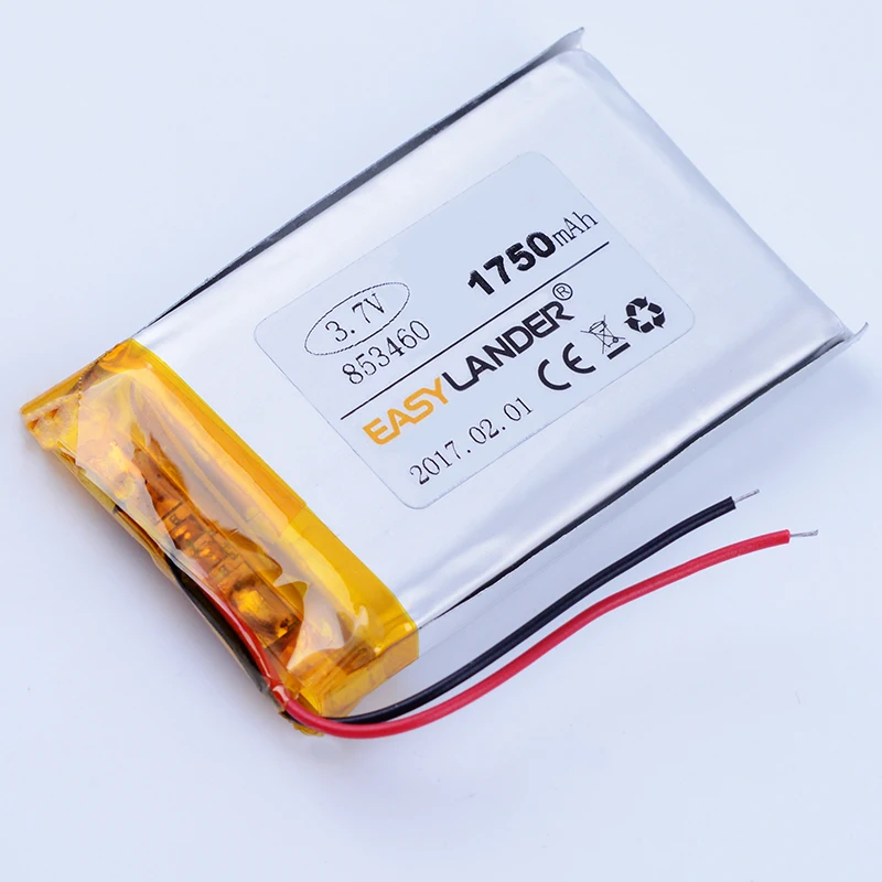 853460 3 7 V 1750mAh литий полимерный ионный аккумулятор для bluetooth гарнитуры GPS PDA MP3 MP4 Mp5