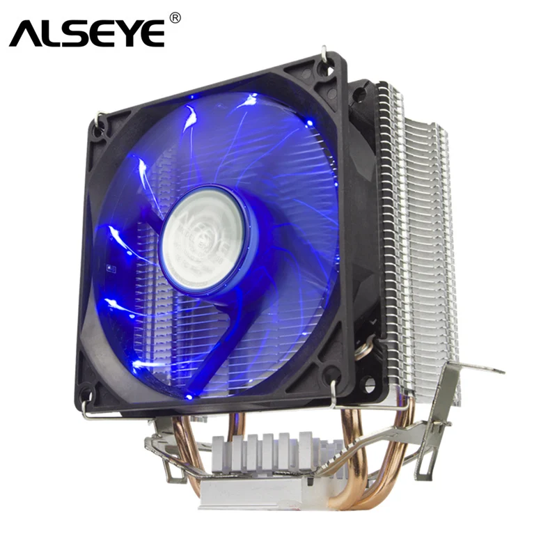 Кулер ALSEYE. Светодиодный кулер для процессора. CPU Cooler with led. Медный кулер для процессора ам4.