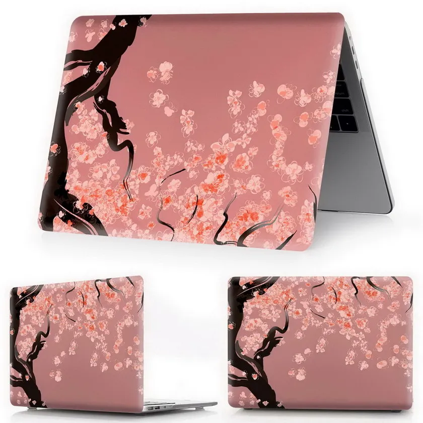 flower-y7 Чехол с цветочным принтом для ноутбука MacBook Air retina Pro 11 12 13 15 для MacBook New Pro 13 15 New Air 13 с сенсорной панелью - Цвет: flower-y7