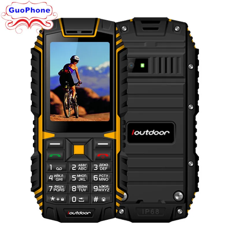 Iоткрытый T1 IP68 Водонепроницаемый телефон 2 4 &quotMP3 MP4 2MP задняя камера FM 2100 мАч