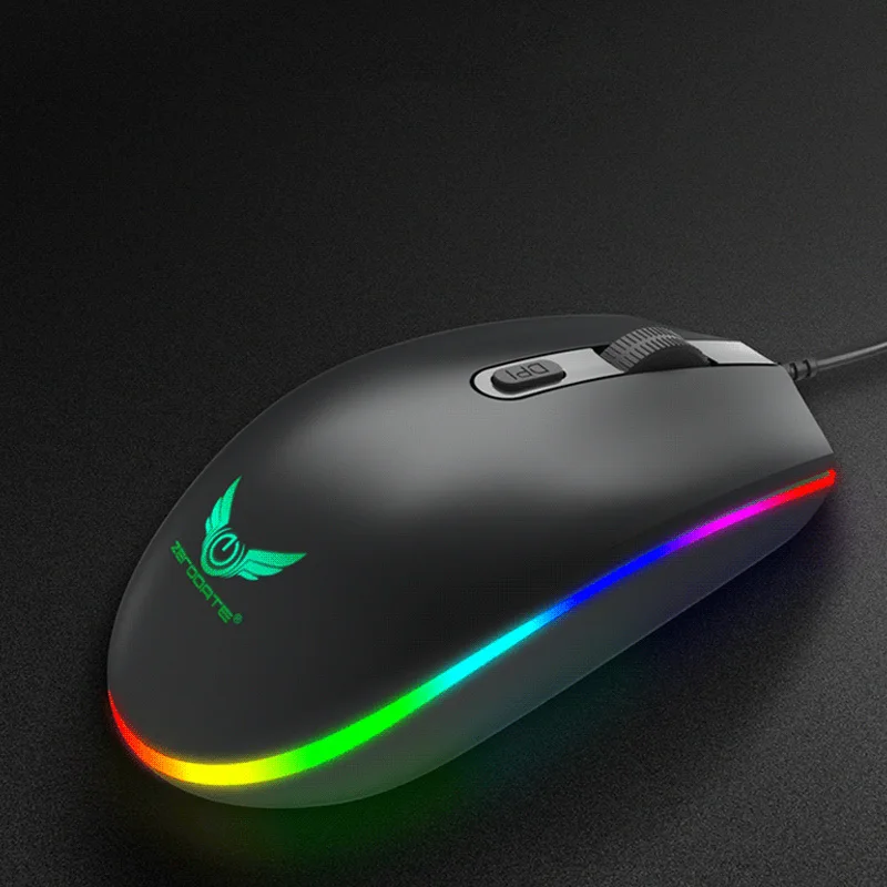 USB оптическая мышь 1600 точек/дюйм игровая мышь RGB оптическая геймерская мышь для ПК настольный ноутбук планшет компьютерная мышь Прямая поставка