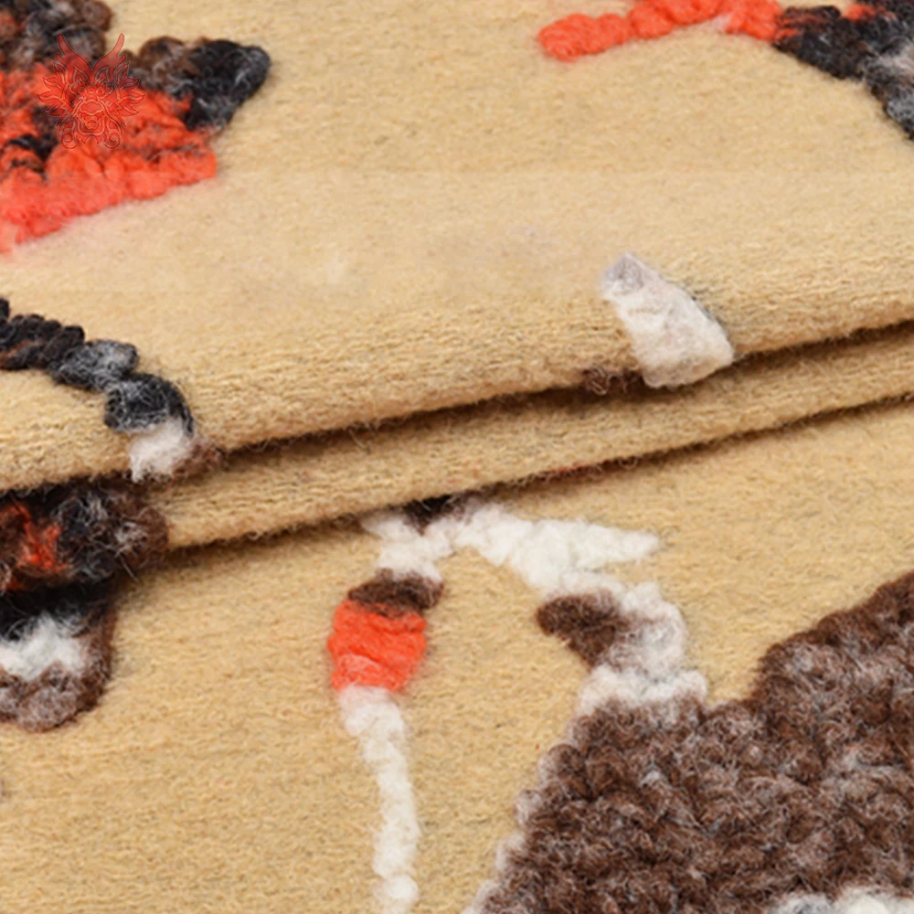 Дизайнерский американский стиль 3D Цветочный Жаккард кашемировая шерстяная