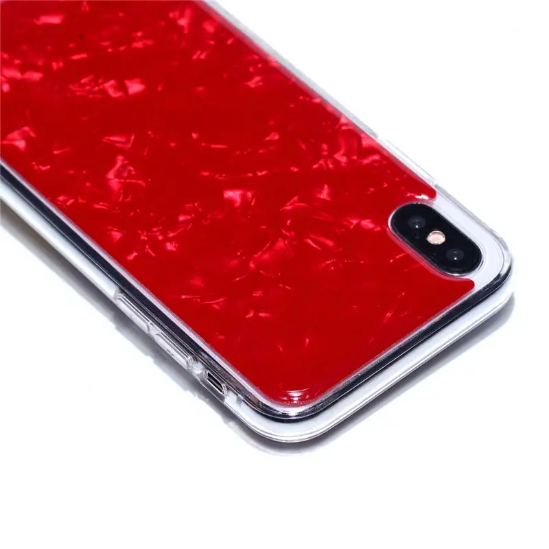 Netarlier for Fashion Bling Shining Powder Sequins Phone Case For iPhone X Soft Silicone Glitter Back Cover iphone Type |