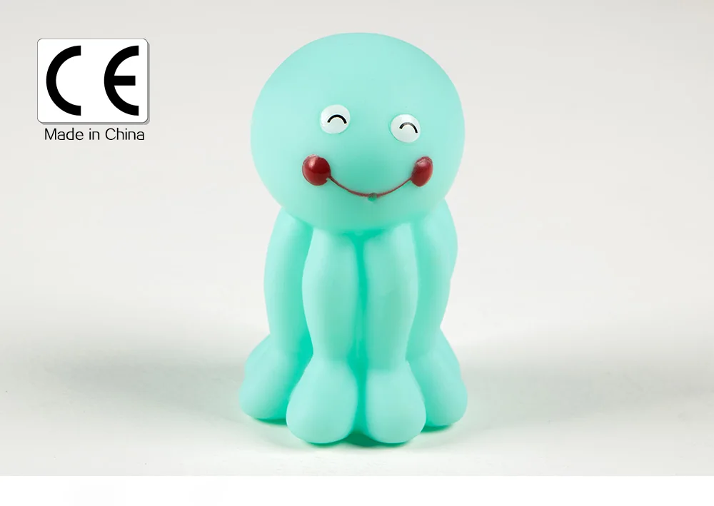 Животные воды красочные резиновые плавающие банные игрушки Дети bebe Черепашки игрушка для плавательного бассейна осьминог