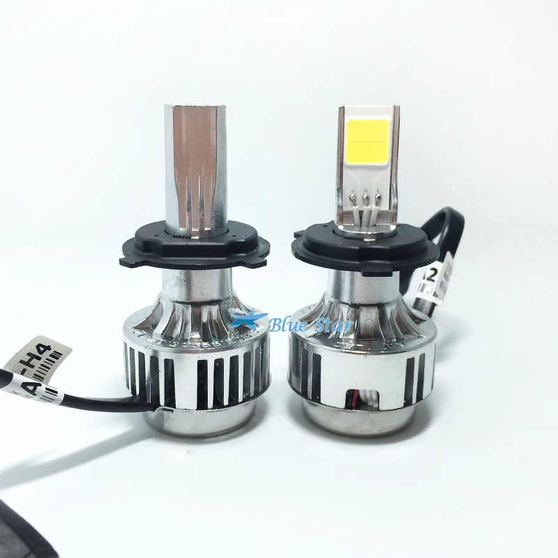 Светодиодный H4 автомобилей головной светильник s комплект 66 Вт 6000lm авто передний
