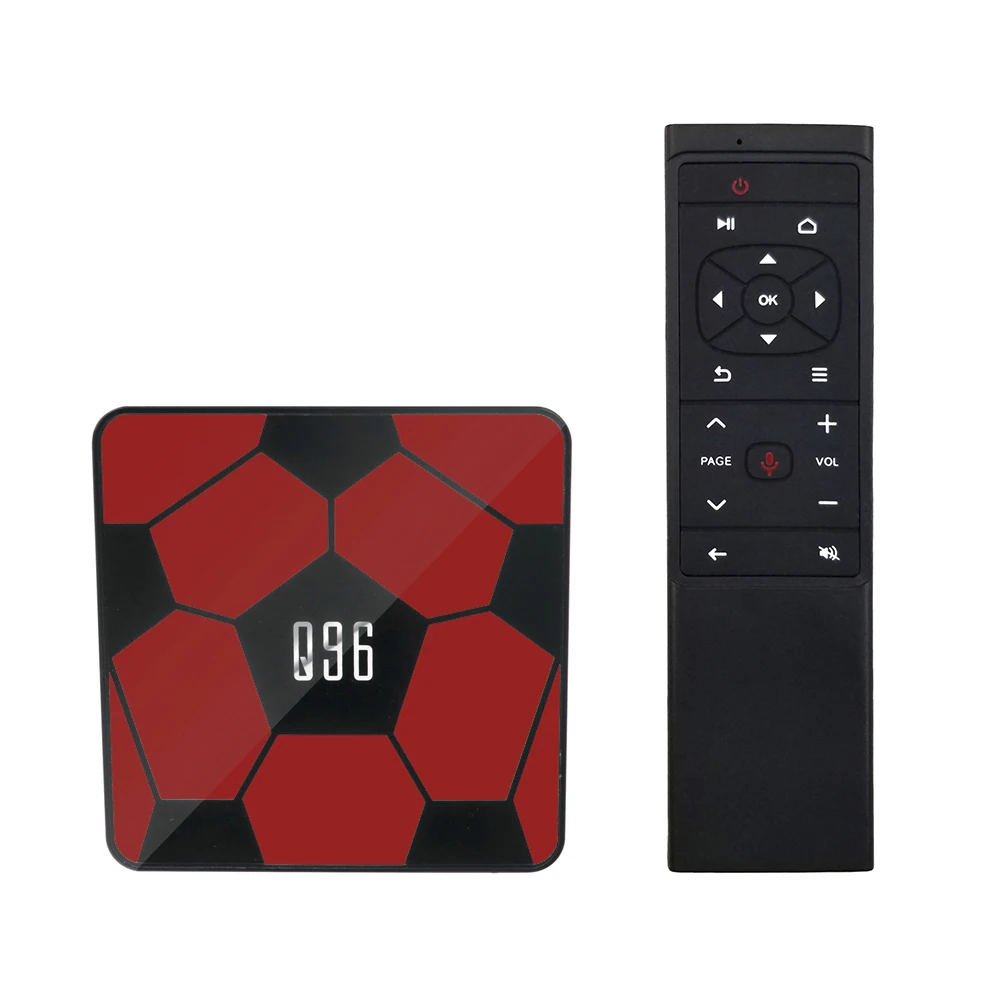 Приставка Смарт-ТВ Q96 на Android 9,0, медиаплеер 4K HD, четырехъядерный процессор RK3229, 2 ГБ/16 ГБ, UHD 2,4G, Wi-Fi, H.265, HDR10, голосовой пульт дистанционного упра...