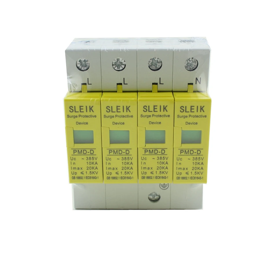 Защитное устройство от перенапряжения высокое качество SPD 4P 10KA ~ 20KA 385VAC|house surge