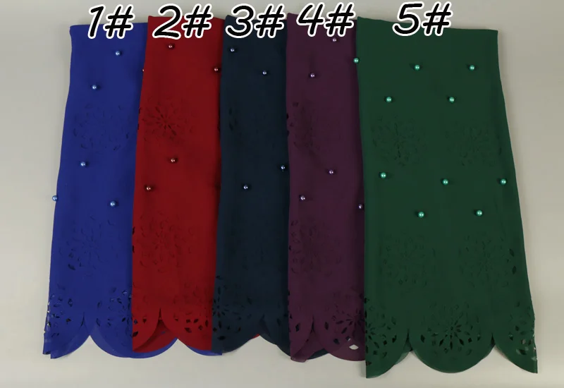 Женские шифоновые шали с пузырьками и жемчугом шаль цветочными бусинами