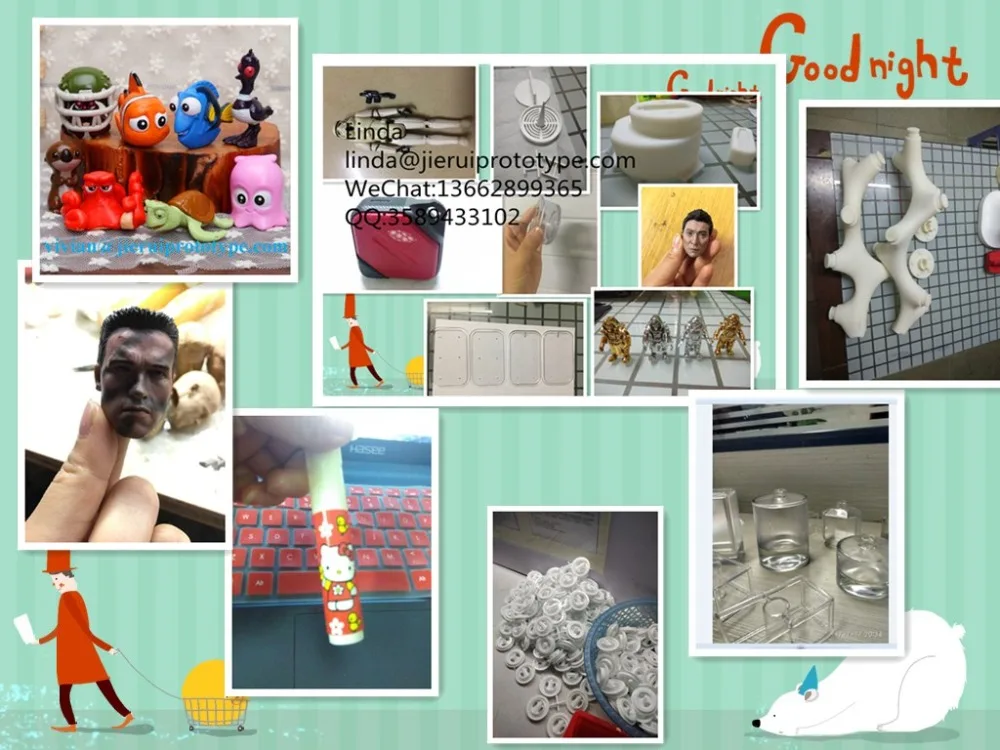 ABS силиконовая форма быстрого прототипирования 3D печати / SLS SLA компания Печатная прототипизация металлических алюминиевых деталей / ЧПУ точность.