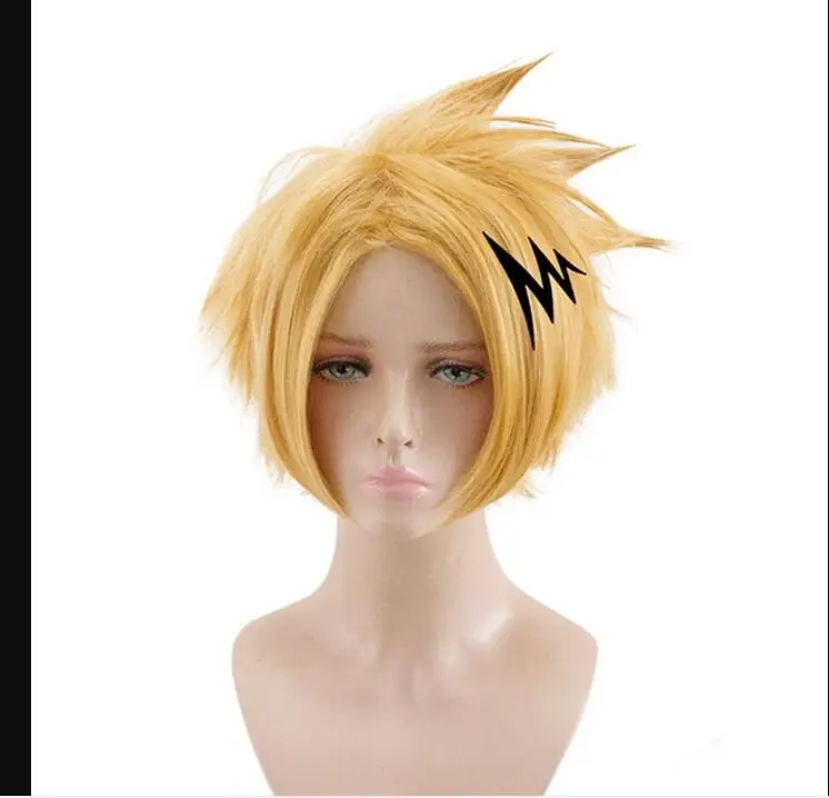 Новинка высокое качество Kaminari Denki парик для косплея My Hero Academy Play костюм на
