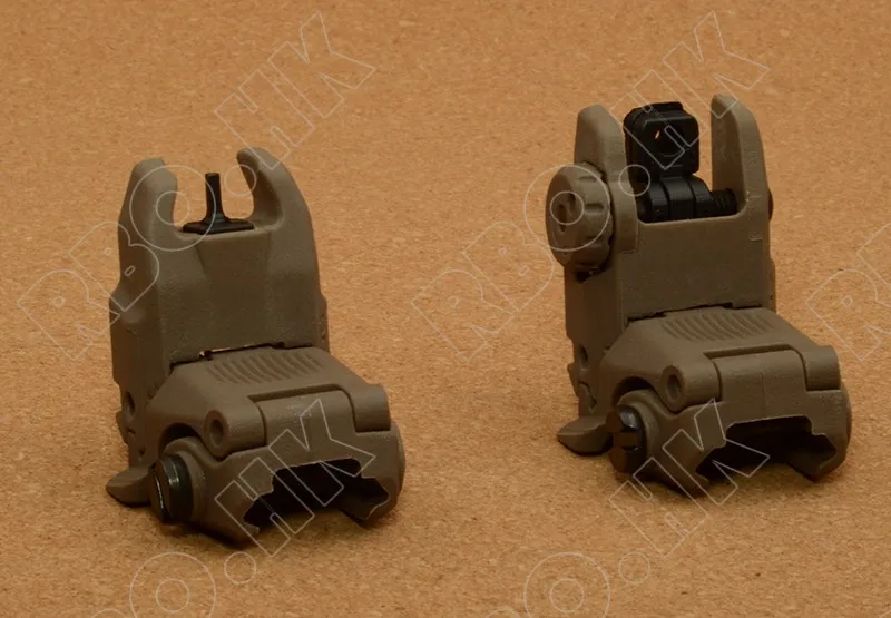 Передний и задний складной прицел для винтовки Picatinny Weaver Rail Mount Base De|folding sight|folding rear