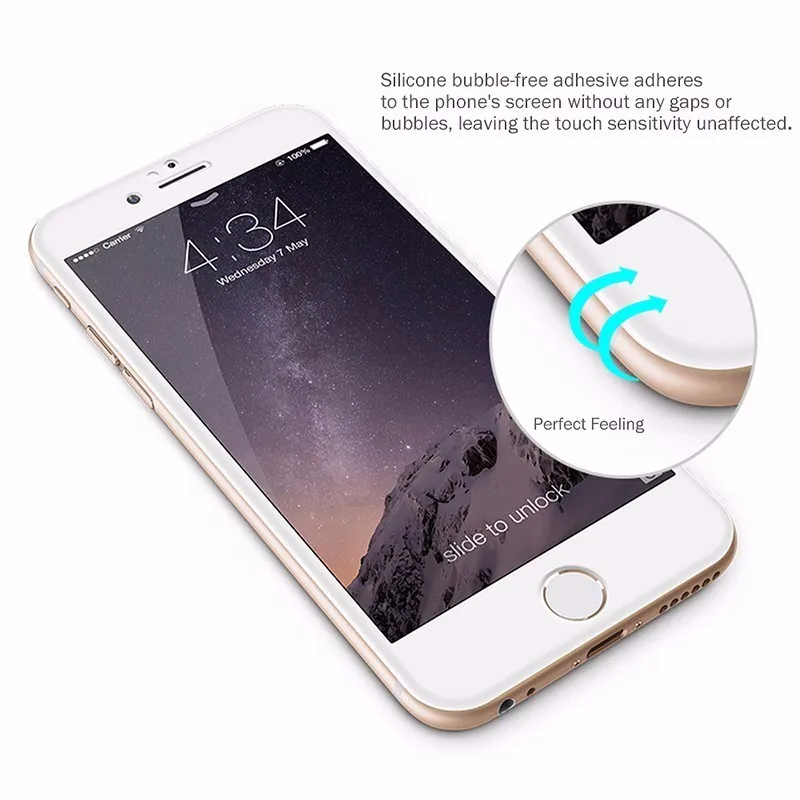 Защитное стекло для iPhone 6 защита экрана 9H премиум класса от царапин 3D полное