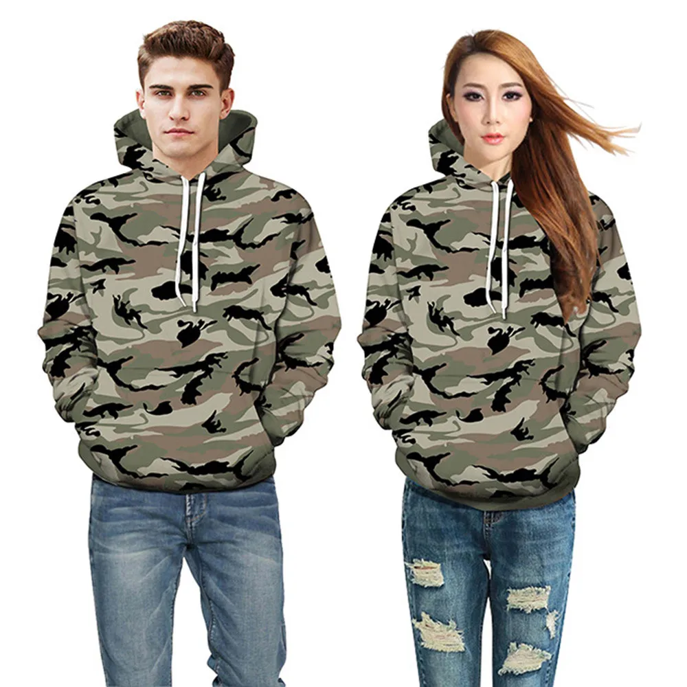 

Men Sweatshirt With hoodiesLovers Autumn Winter African 3D Print Long Sleeve Dashiki Hoodies Sweatshirt Top#NFC